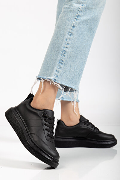 Erceka Dámské sportovní boty se zrcadlovým šněrováním vhodné pro každodenní nošení tenisky černo-bílé a síťované