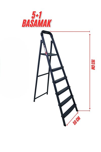 Genel Markalar Dayanıklı 5+1 Katlanır Sac Merdiven – Yüksek Noktalara Güvenli...