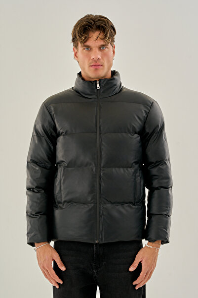 Rogyi Tekstil Men's Premium Quality Winter Leather Coat