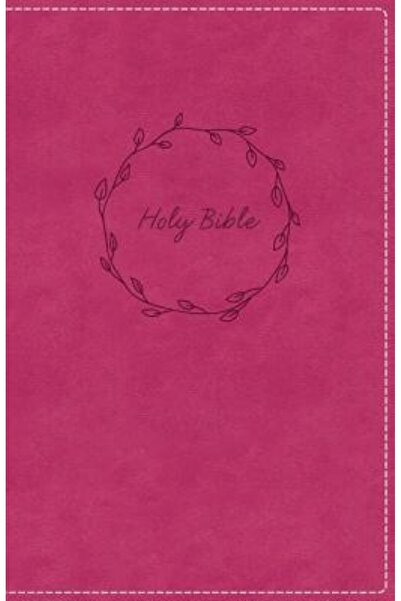 Nelsonword Pub Group KJV, Deluxe Gift Bible, Imitation Leather, Pink, Red Let...