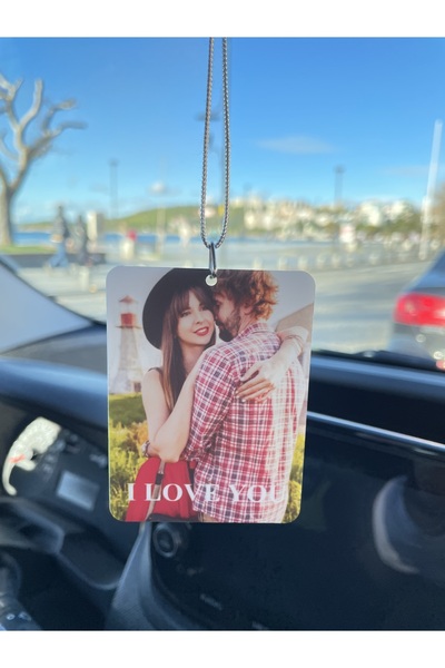 estölye Beyaz Pleksi Kişiye Özel I LOVE YOU Yazılı Araba Hediyesi Araba Süsü ...