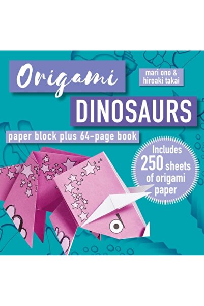 Cico Origami Dinosaurs: Paper Block Plus 64-Page Book