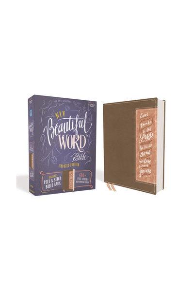 Zondervan Niv, Beautiful Word Bible, Updated Edition, Peel/Stick Bible Tabs, ...