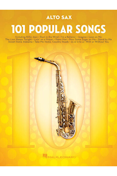 Hal Leonard Pub Co 101 de cântece populare: Pentru saxofon alto