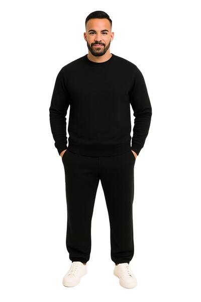 WAFRA Ανδρικό σετ αθλητικών φορμών με λαιμόκοψη με 2 κλωστές με ελαστικό πόδι