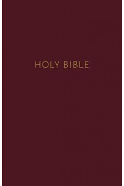 Nelsonword Pub Group NKJV, Pew Bible, Large Print, Hardcover, Burgundy, Red L...