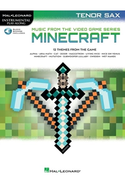 Hal Leonard Pub Co Minecraft - Music from the Video Game Series Tenor Sax Play-Along Book/Online Audio
