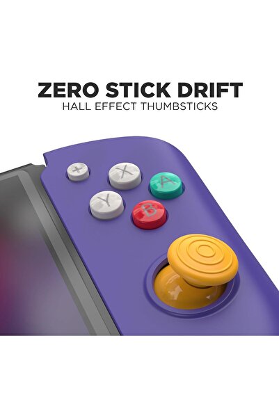 CRKD Nitro Deck Limited Edition by - Handheld Zero-Stick-Drift Pro for Nintendo Switch (Retro Purple