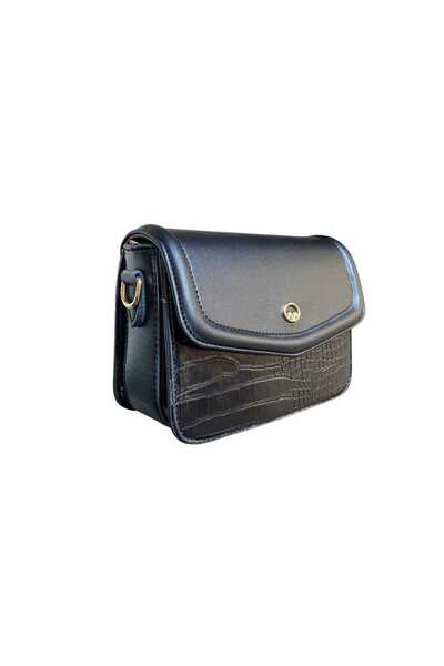 Senna Collection GEANTĂ CROSSBODY STILĂTĂ ȘI MICĂ CU MODEL DE CROCODIL