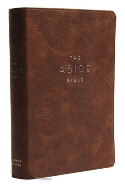 Thomas Nelson Pub NKJV, Abide Bible, Leathersoft, Brown, Red Letter Edition, Comfort Print: Holy Bible, New King James