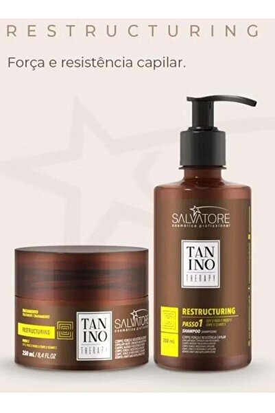 salvatORE Set of 2 for Damaged and Dry Hair, Tanino 300ml×2