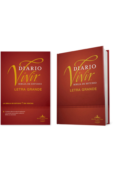 Tyndale House Publ Biblia de Estudio del Diario Vivir Rvr60, Letra Grande (Le...