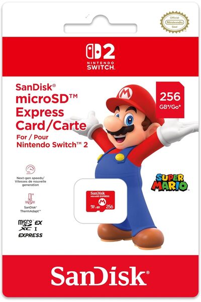 SanDisk microSD Express Card 256 GB for Nintendo Switch 2