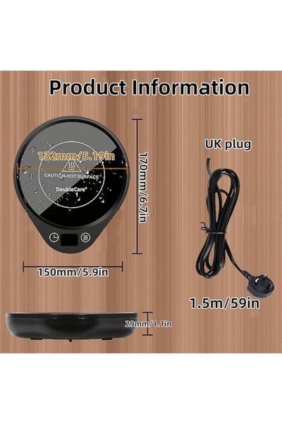 Aksin Thermal Coffee Cup Warmer by Excin, 3 Temperature Settings