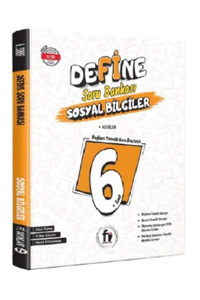 Fi Yayınları 6. Sınıf Maarif Model Define Sosyal Bilgiler Soru Bankası