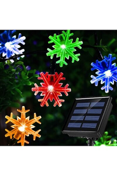 OEM Instalație solară de Crăciun , cristal, 50 de LED-uri, lumină multicoloră...