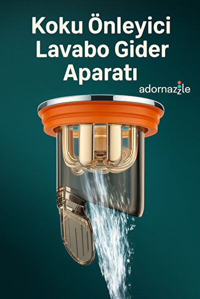 adornazzle Koku ve Böcek Önleyici Lavabo Gider Aparatı, Lavabo ve Duş Gideri ...