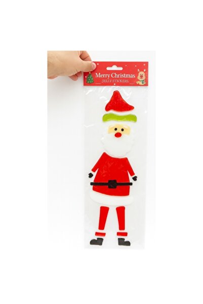 OEM Christmas Window Sticker Jelly Type, Santa Claus Model, Reusable and Glue-Free