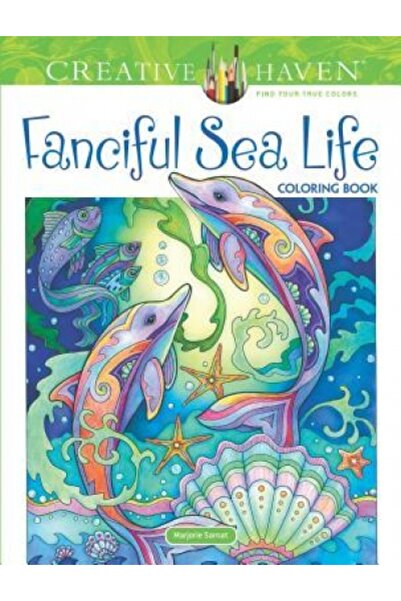 Dover Pubn Inc Carte de colorat Creative Haven cu viața marină fantezistă