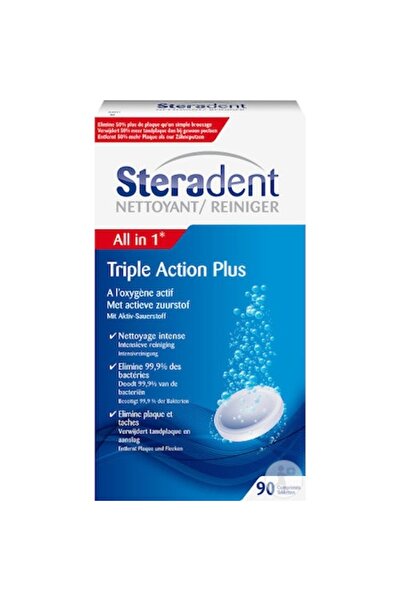 Reckitt Tablete efervescente pentru curățarea protezelor dentare Steradent, 9...