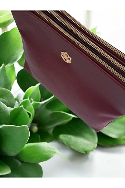 Sanmorris Kadın Suni Deri Ayarlanabilir Çapraz Askılı 4 Bölmeli Ve Metal Ferm...