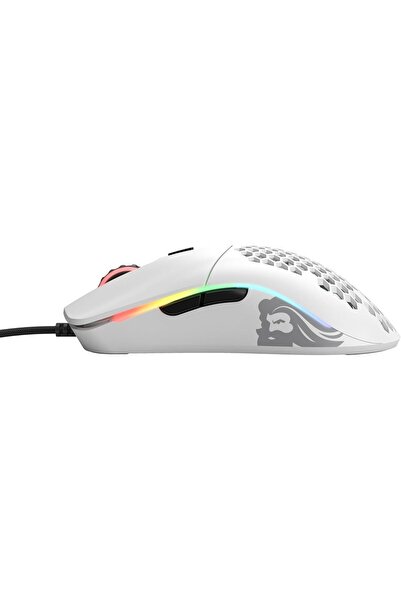Glorious Model O Minus Wired Gaming Mouse, 58g, RGB, Pixart 3360, Ambidextrous, Matte White