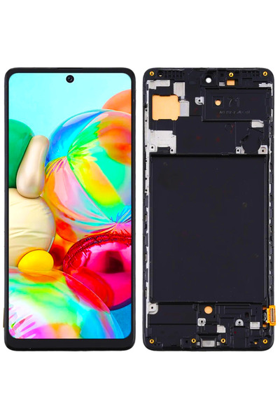Other Ecran LCD + Ecran tactil Samsung Galaxy A71 SM-A715F Ramă neagră Incell