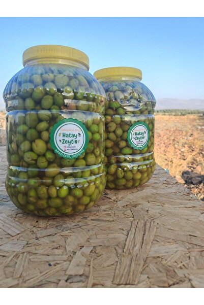 Hatay Fadıma Ana Hatay El Kırması Yeşil Zeytin 2 Adet 5 kg'lik kavanoz