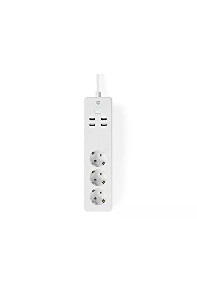 Nedis Prelungitor Smart WiFi 3 prize schuko 4x USB 1.8m 3680W 16A