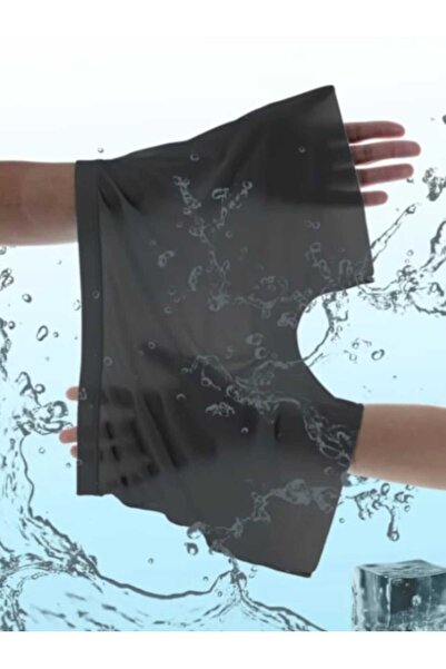 Butik Buz İpek Yarı Şeffaf Boxer