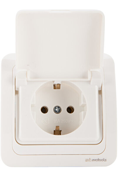 Evotools Πρίζα με κάλυμμα ST Schuko 1001