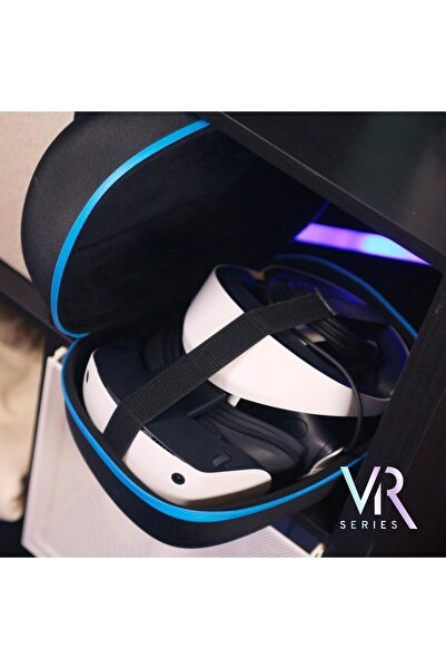 4Gamers Premium Polyester Hard Shell Carry Case for PlayStation VR2 Head Strap and Sense Controllers