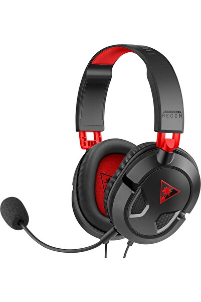 Turtle Beach Recon 50 Gaming Headset - Wired, Black/Red, Over-Ear