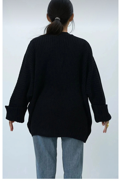 rushana Жіночий кардиган з подвійними кишенями, в'язаний трикотаж