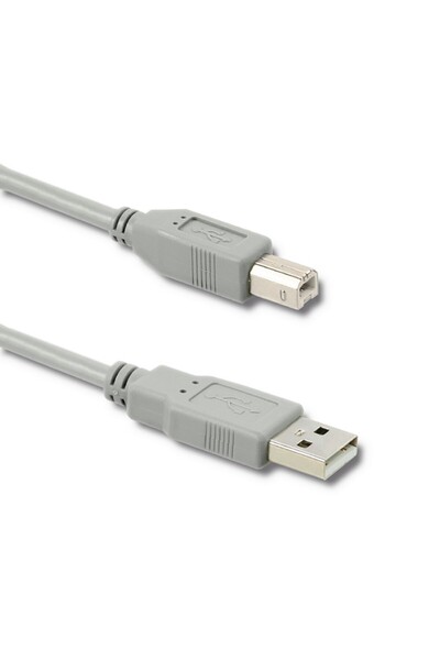 OEM Καλώδιο εκτυπωτή USB 2.0 A - USB B 1m γκρι QOLTEC-50395