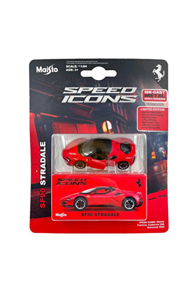 Maisto 1:64 Speed Icons - Ferrari SF90 Stradale Kırmızı