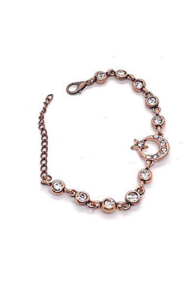 Genel Markalar Antik Bakır Renk Ay Yıldız Su Yolu Bileklik