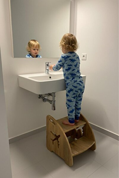 atlantik mobilya Öğrenme kulesi Çocuk Bebek Banyo Wc Lavabo Merdiven Yükseltici