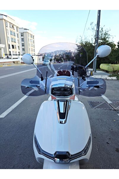 MOTOCAM Küba MT 50 Pro Plus Ön Cam 2024-2025 Model 43cm Füme Renkli 4mm ELCİK...