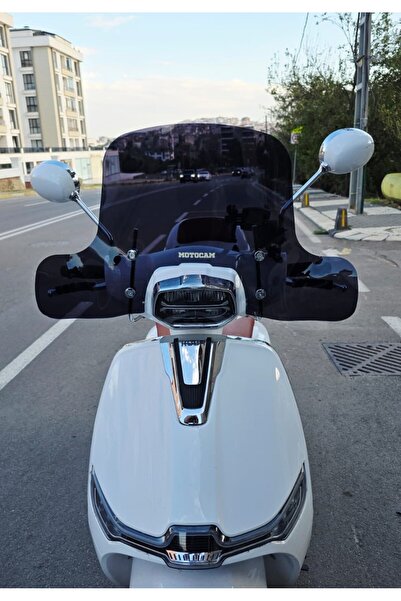 MOTOCAM Küba MT 50 Pro Plus Ön Cam 2024-2025 Model 43cm Siyah Renkli 4mm ELCİ...