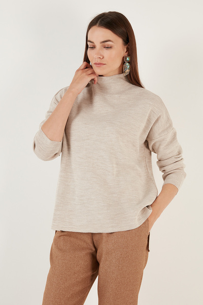 Lela Cotton Long Back Stand Collar 2-Pack Knitwear Sweater Sweater 4615002S2