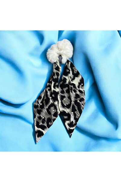Store Leopard Patterned Plush Bagel Buckle