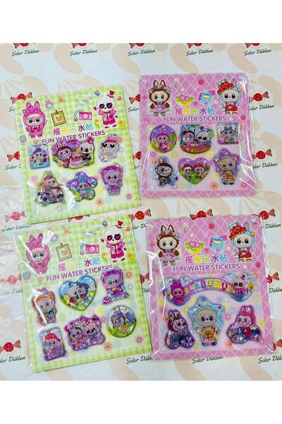 LABUBU Sulu Kabartmalı Stıcker 1 Paket Yeni Sezon