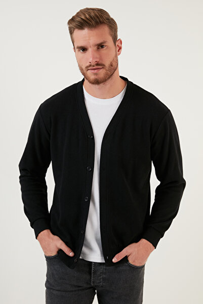 Buratti Cotton Regular Fit Buttoned V-Neck 2-Pack Cardigan Men's Cardigan 456205S2