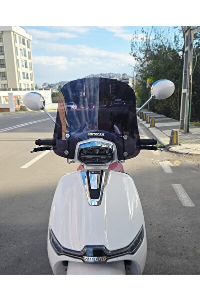 MOTOCAM Küba MT 50 Pro Plus Ön Cam 2024-2025 Model 39cm Siyah Renkli 4mm APAR...