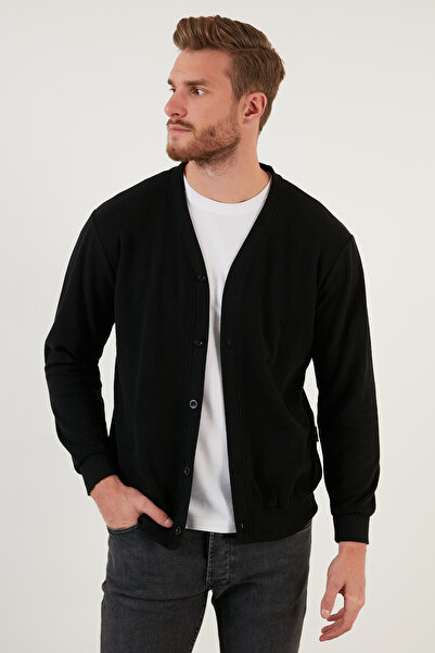 Buratti Cotton Regular Fit Buttoned V-Neck 2-Pack Cardigan Men's Cardigan 456205S2