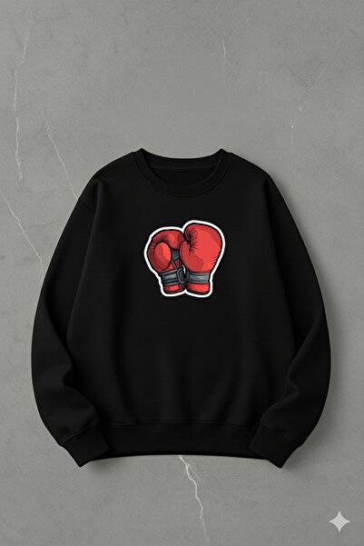 LORVEX Swea tricou din bumbac, supradimensionat, unisex, cu gât rotund – impr...