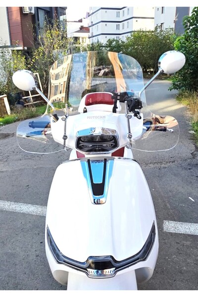 MOTOCAM Küba MT 50 Pro Plus Ön Cam 2024-2025 Model 43cm Şeffaf Renkli 4mm ELC...