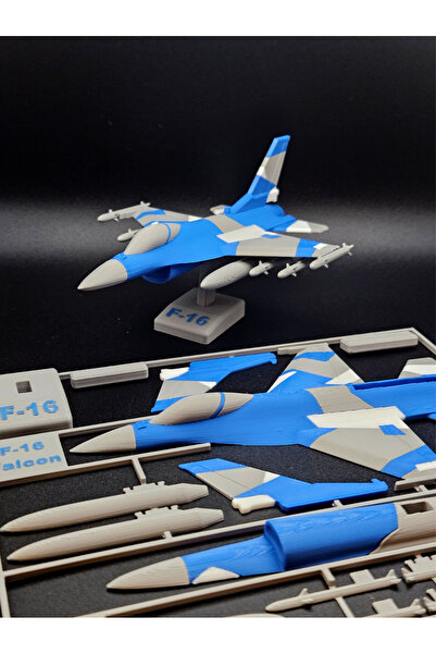 Titrek Toys F-16 Uçak Maket Kit Kart