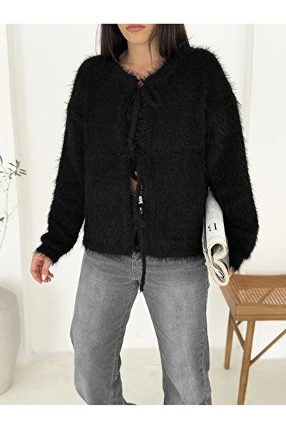 Vionne Bearded Knitwear Tied Cardigan